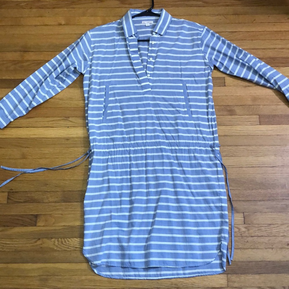 Blue and white Striped Cute Dress!